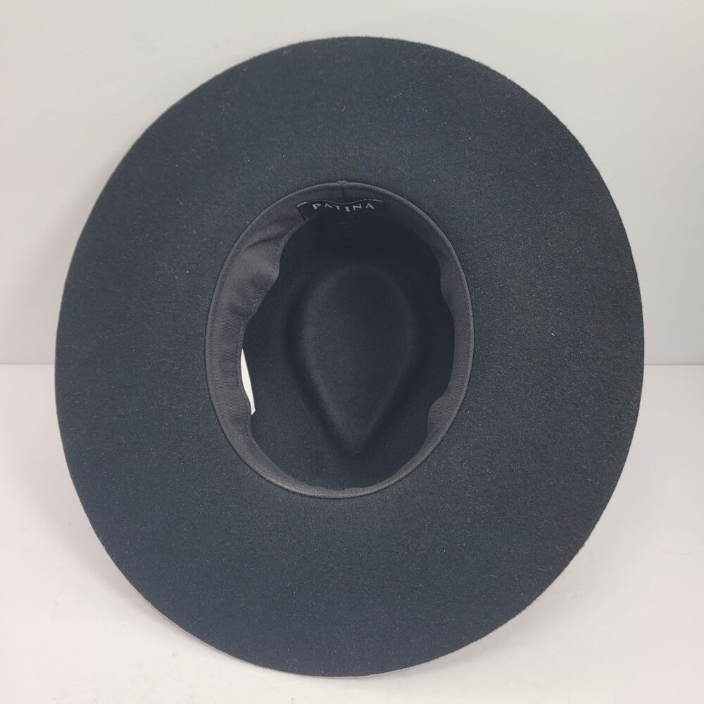 Patina Women's Black Wool Felt Handcrafted Hat Size Small - Picture 4 of 10